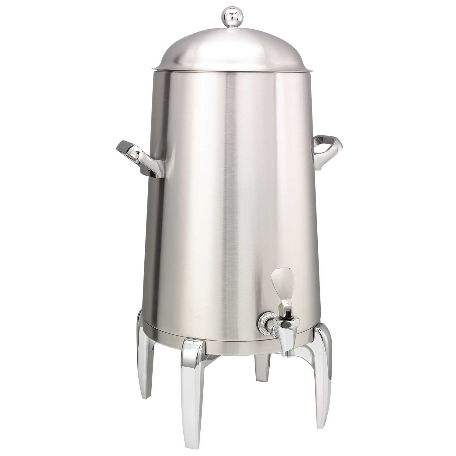 Service Ideas Flame Free Thermo-Urn Brushed Stainless Modern Style Vacuum Insulated Urn, 5 Gallon Capacity