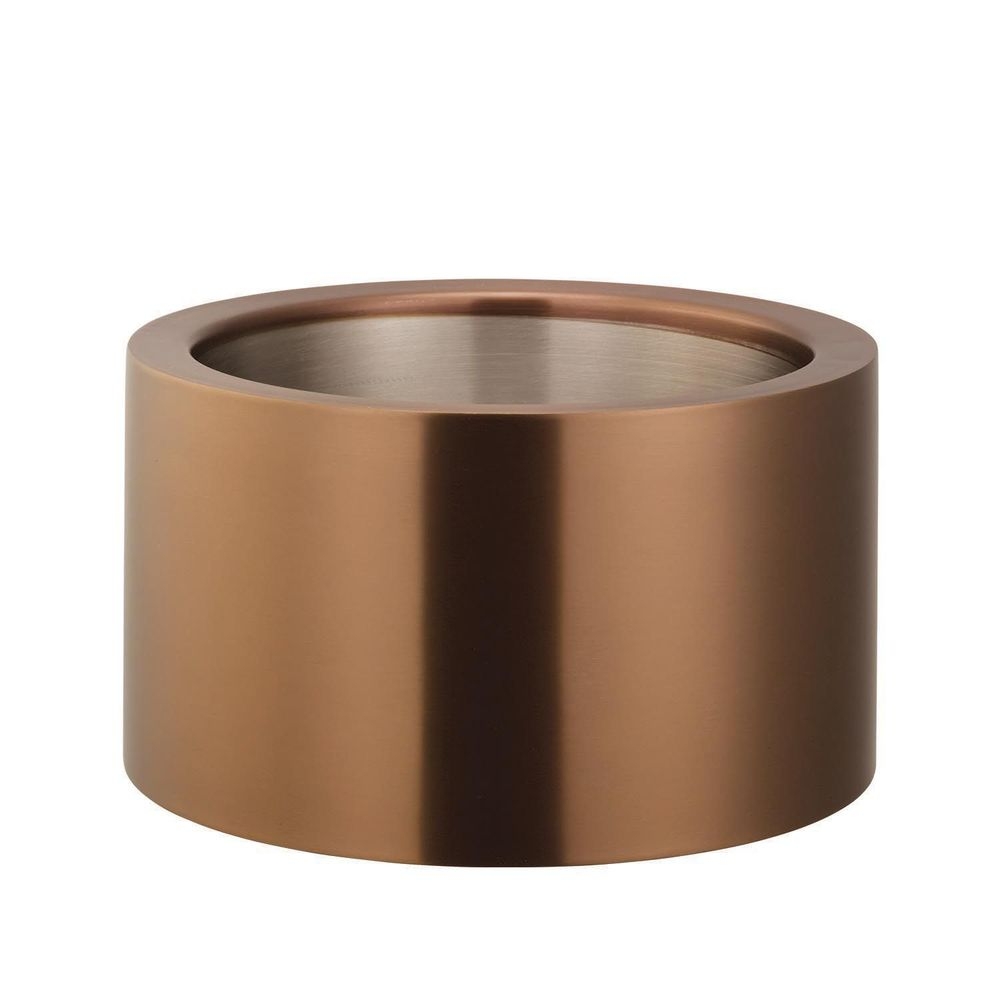 Service Ideas 18/8 Stainless Steel Rose Gold Finish Double Wall Personal Party Tub Beverage Chiller, 1.5 Gallon Capacity