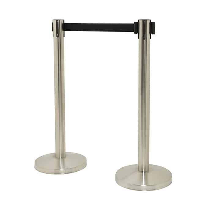 American Metalcraft Retractable Barrier System Set -- 1 set