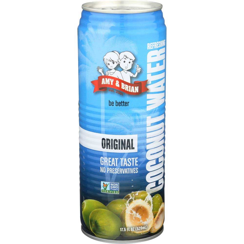 Amy and Brian All Natural Young Coconut Juice, 17.5 Ounce -- 12 per case.