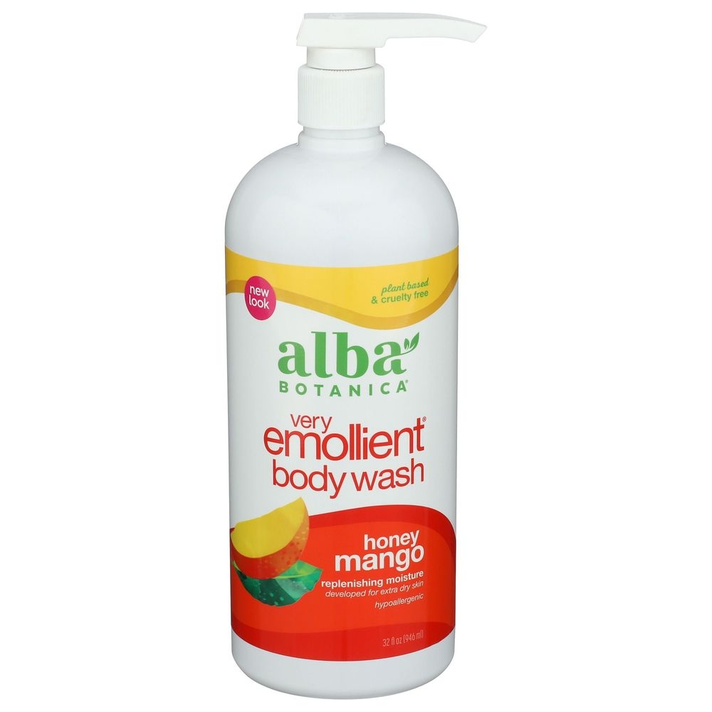 Alba Botanica Honey Mango Very Emollient Body Wash, 32 Ounce