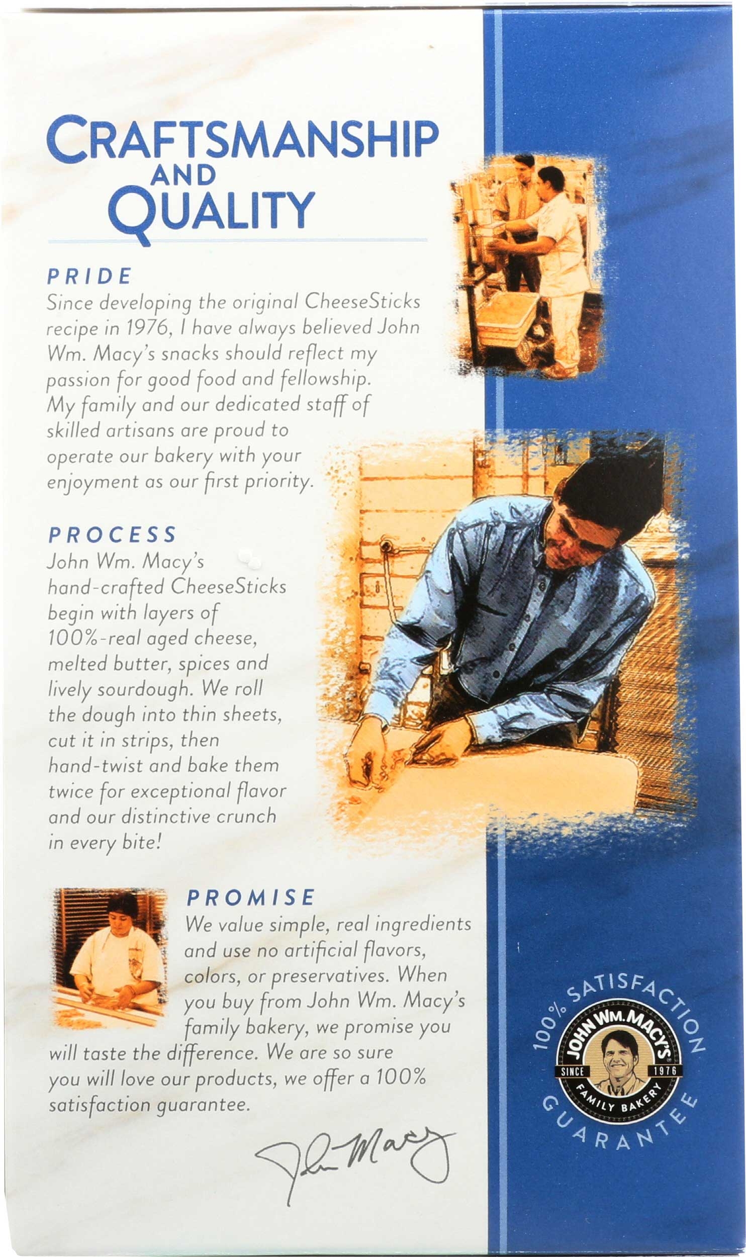 Macys Original Cheddar Cheese Stick, 4 Ounce -- 6 per case