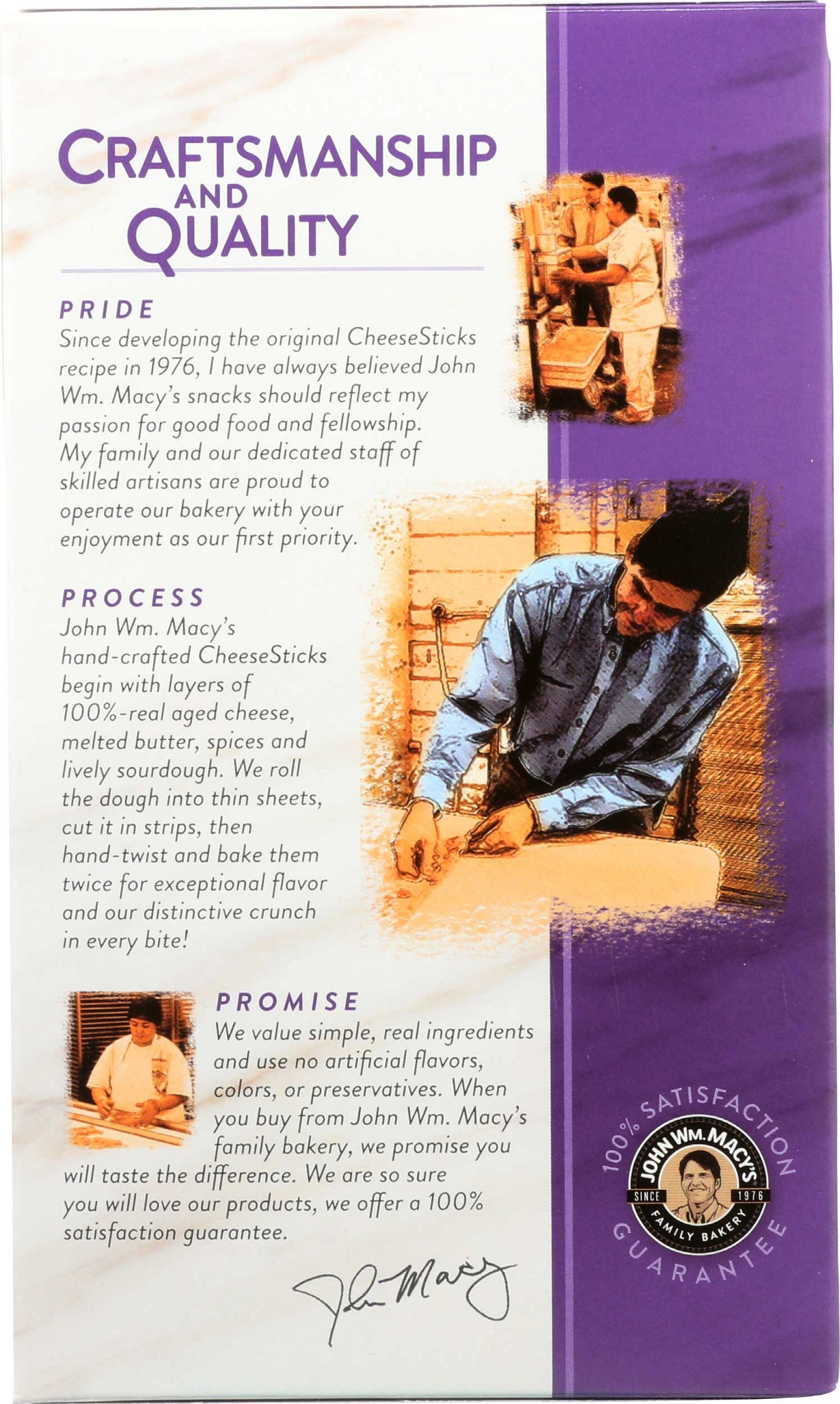 Macys Garlic Romano Cheese Stick, 4 Ounce -- 6 per case