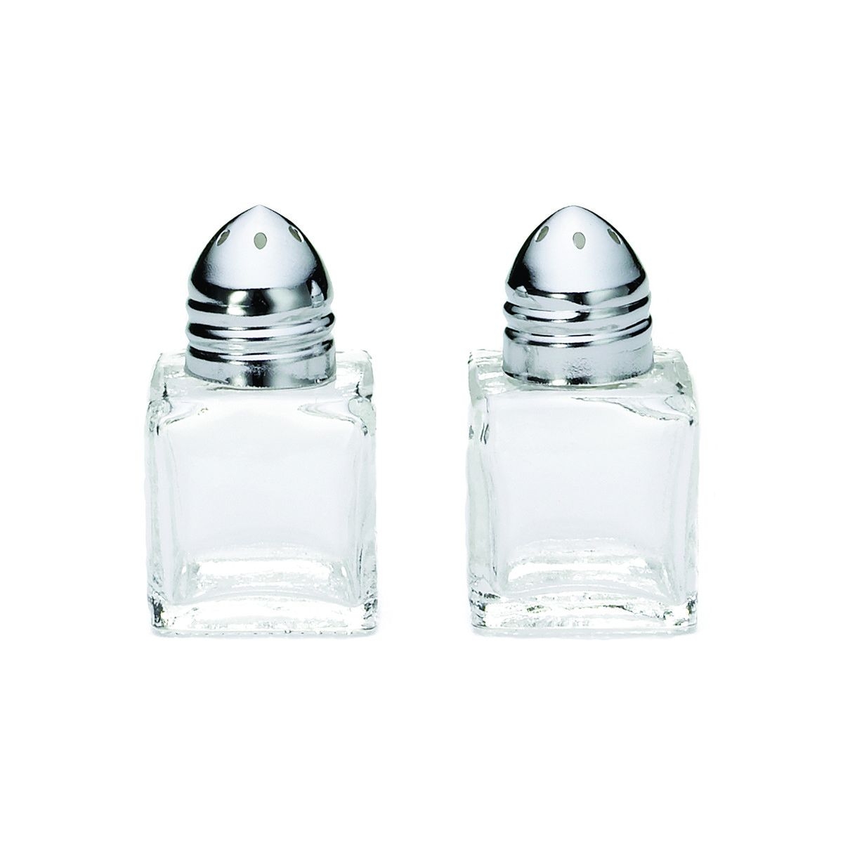 Tablecraft Square Salt and Pepper Shaker, 0.5 Ounce Capacity -- 24 per case