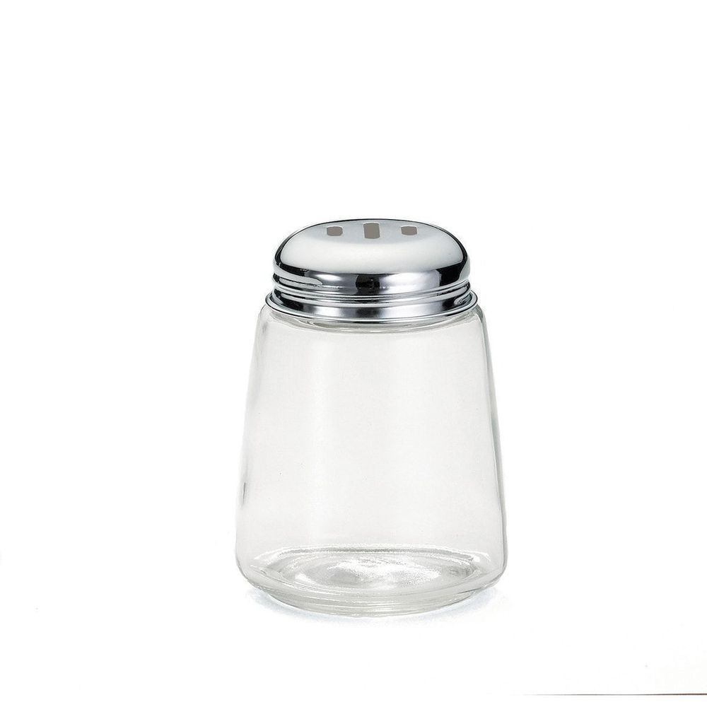 Tablecraft Modern Glass Slotted Top Cheese Shaker, 8 Ounce Capacity -- 12 per case