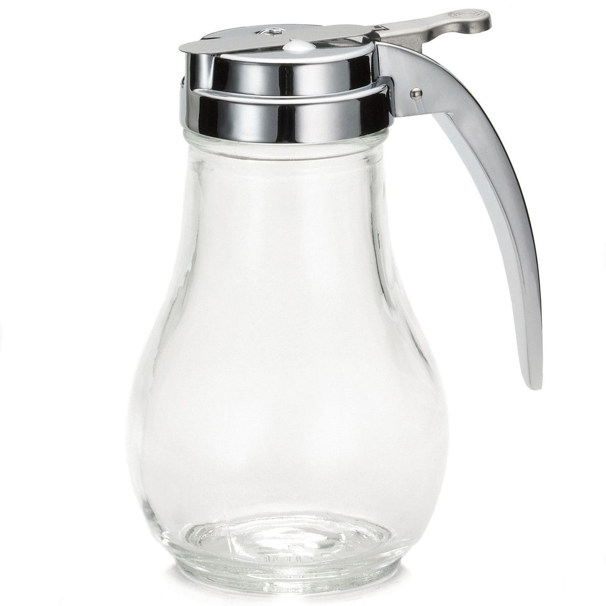 Teardrop Chrom Metal Top Syrup Dispenser, 14 Ounce  -- 12 per case