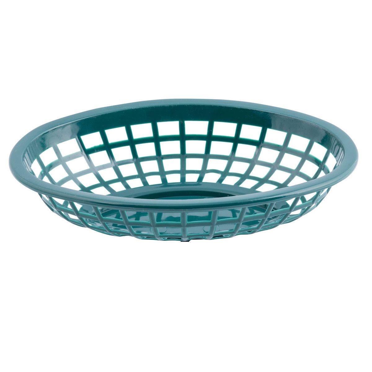 Tablecraft Forest Green Oval Small Basket, 7.75 x 5.5 inch -- 36 per case