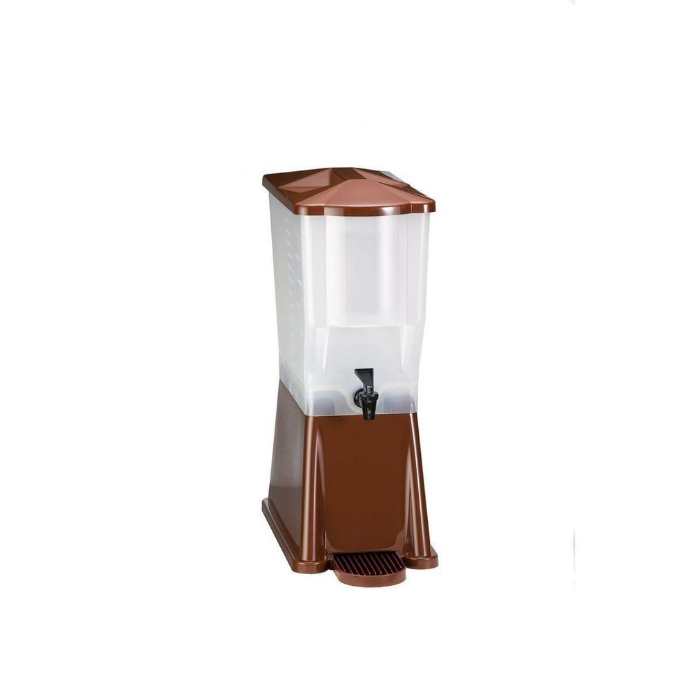 Tablecraft Brown Slimline Single Beverage Dispenser, 3 Gallon Capacity