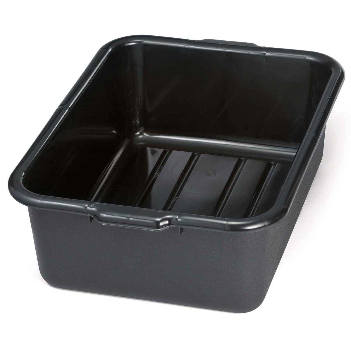 Tablecraft Black High Density Polypropylene Tote Box, 7.5 Gallon -- 12 per case