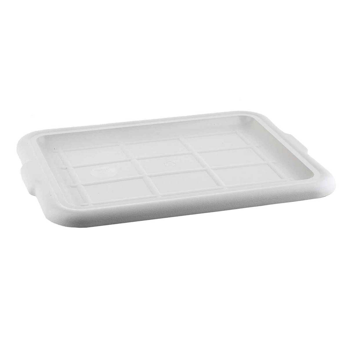Tablecraft High Impact Polypropylene Gray Tote Box Cover Only, 21.75 x 16.125 x 1 inch -- 12 per case