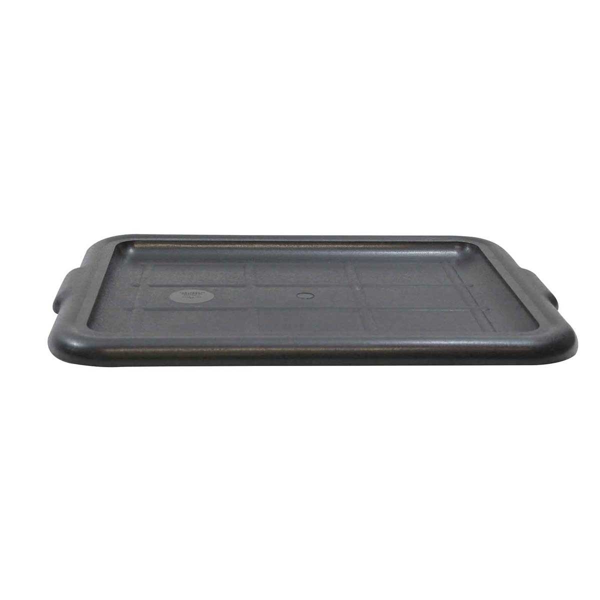 Tablecraft Black Tote Box Cover, 21.75 x 16.125 x 1 inch -- 12 per case
