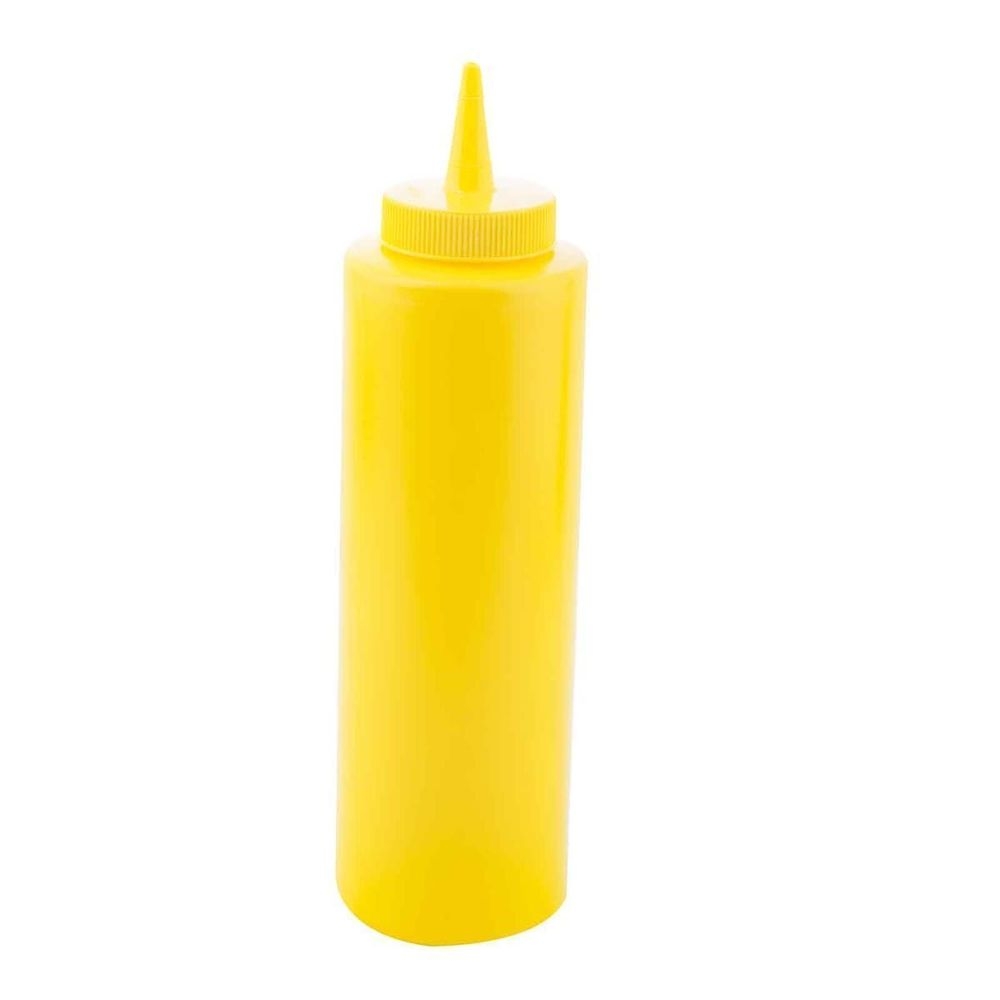 Tablecraft Mustard Squeeze Dispenser, 12 Ounce Capacity -- 36 per case