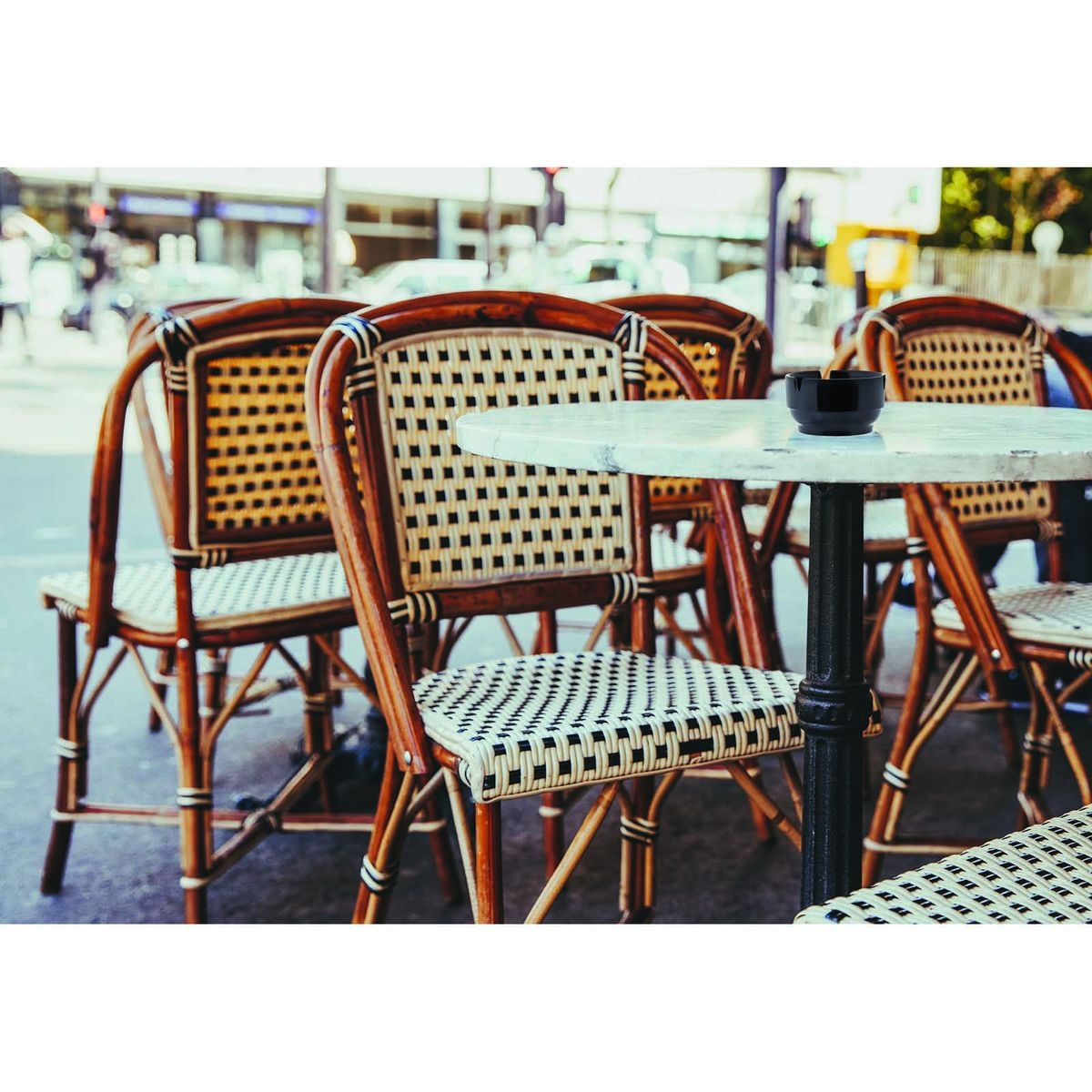 Tablecraft Bakelite Black Economy Ash Tray, 3.125 x 3.125 x 1.375 inch -- 144 per case