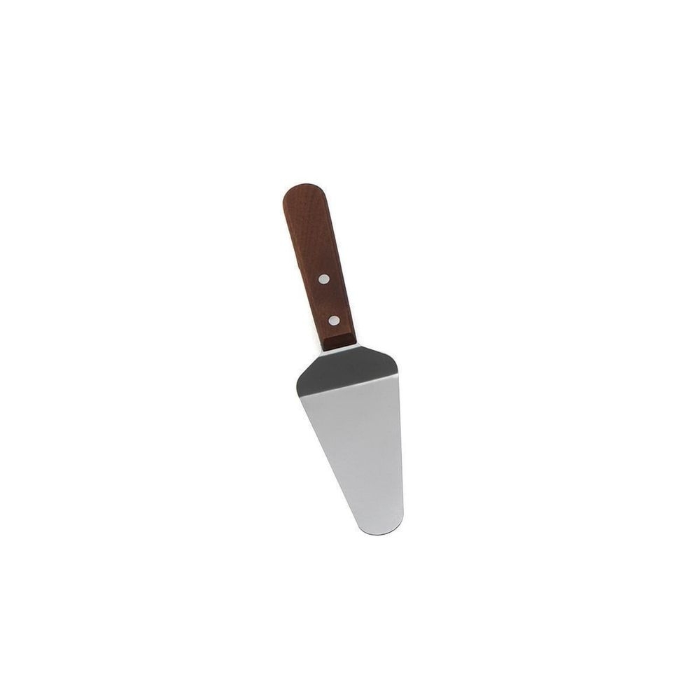 Tablecraft Stainless Steel with Wood Handle Pie Server, 10 inch -- 12 per case