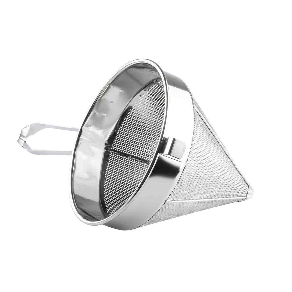 Tablecraft Heavy Duty 18-8 Stainless Steel China Cap Fine Strainer, 21.75 x 12 x 12 inch
