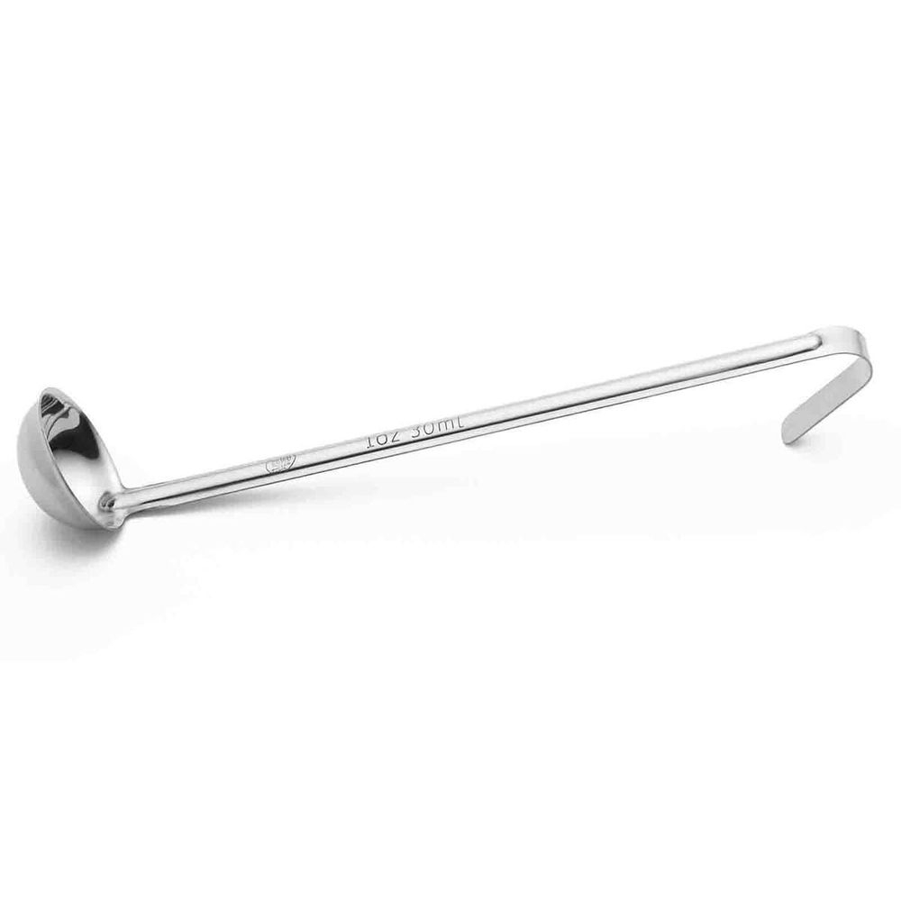 Tablecraft One Piece 1 Ounce Stainless Steel Ladle, 12 inch Length -- 12 per case