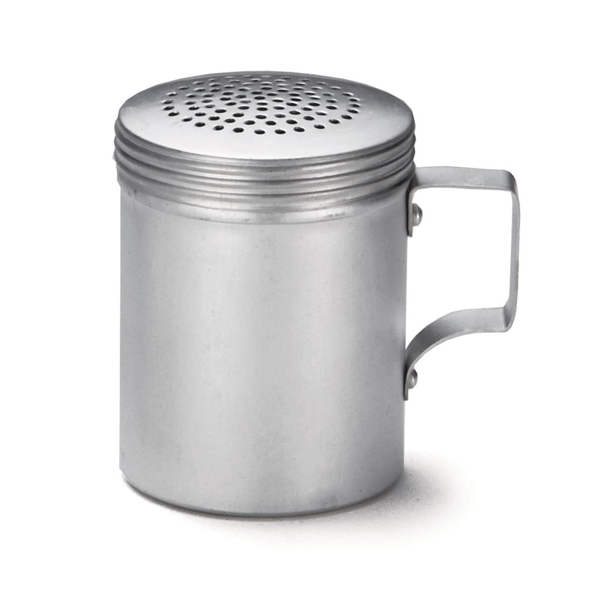 Tablecraft Aluminum Dredge with Handle, 10 Ounce -- 12 per case.