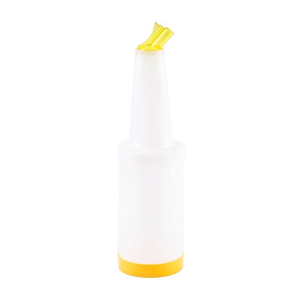 Tablecraft Pour Master Complete with Yellow Cap and Spout, 1 Quart Capacity -- 12 per case