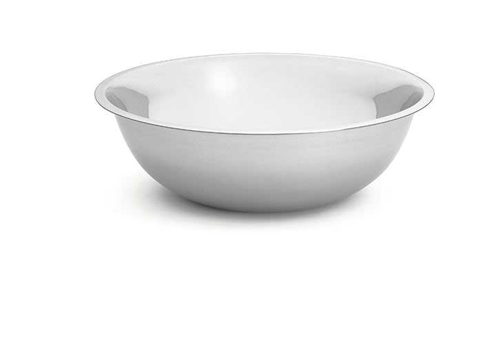 Tablecraft Stainless Steel Heavyweight Mixing Bowl, 20 Quart.