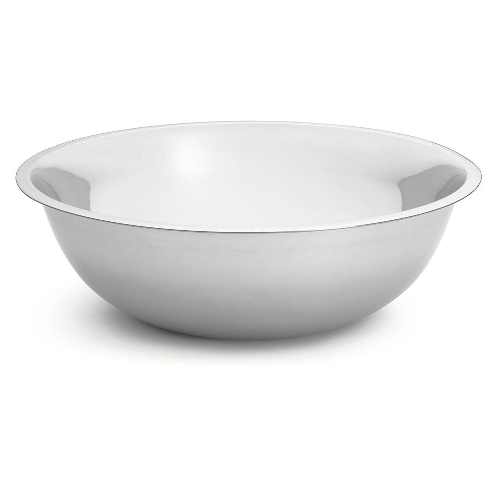 Tablecraft Stainless Steel 0.6 mm Heavyweight Mixing Bowl, 20 Quart Capacity