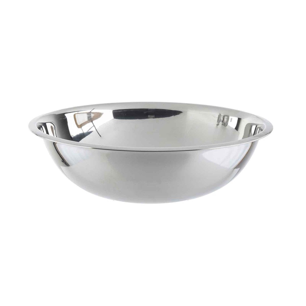Tablecraft 200 Series Stainless Steel Standard 0.4 mm Mirror Finish Mixing Bowl, 13 Quart Capacity