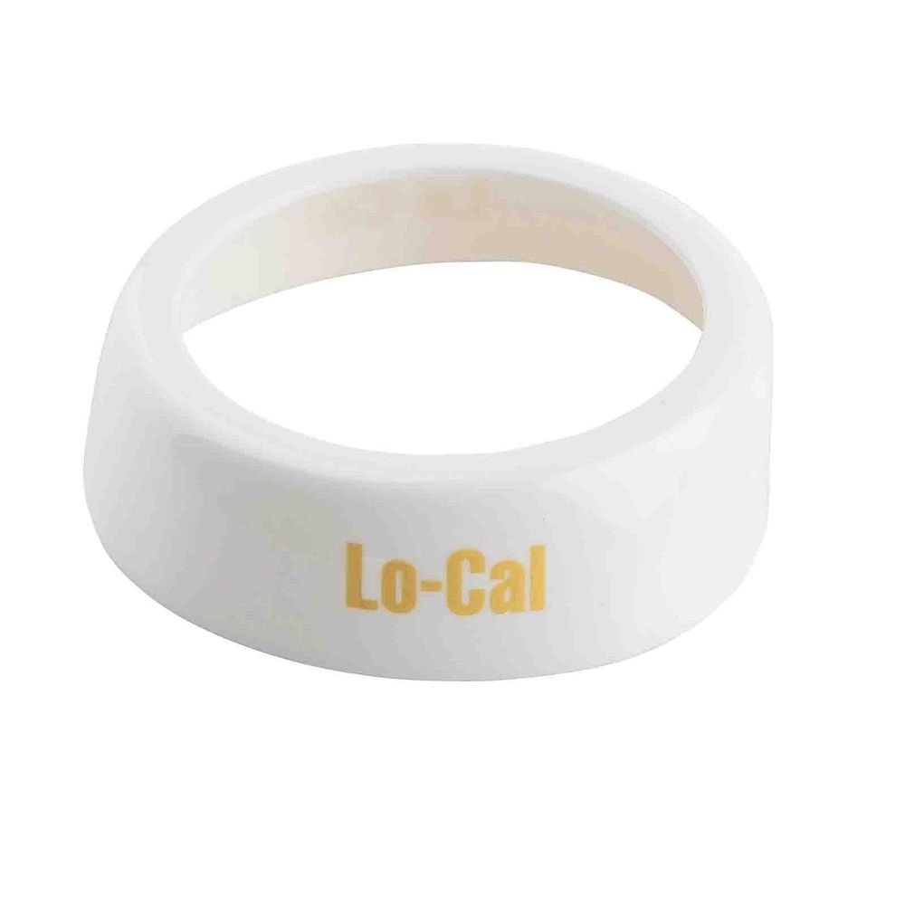 Tablecraft Plastic Beige Print Lo-Cal White Collar for Salad Dressing Dispenser