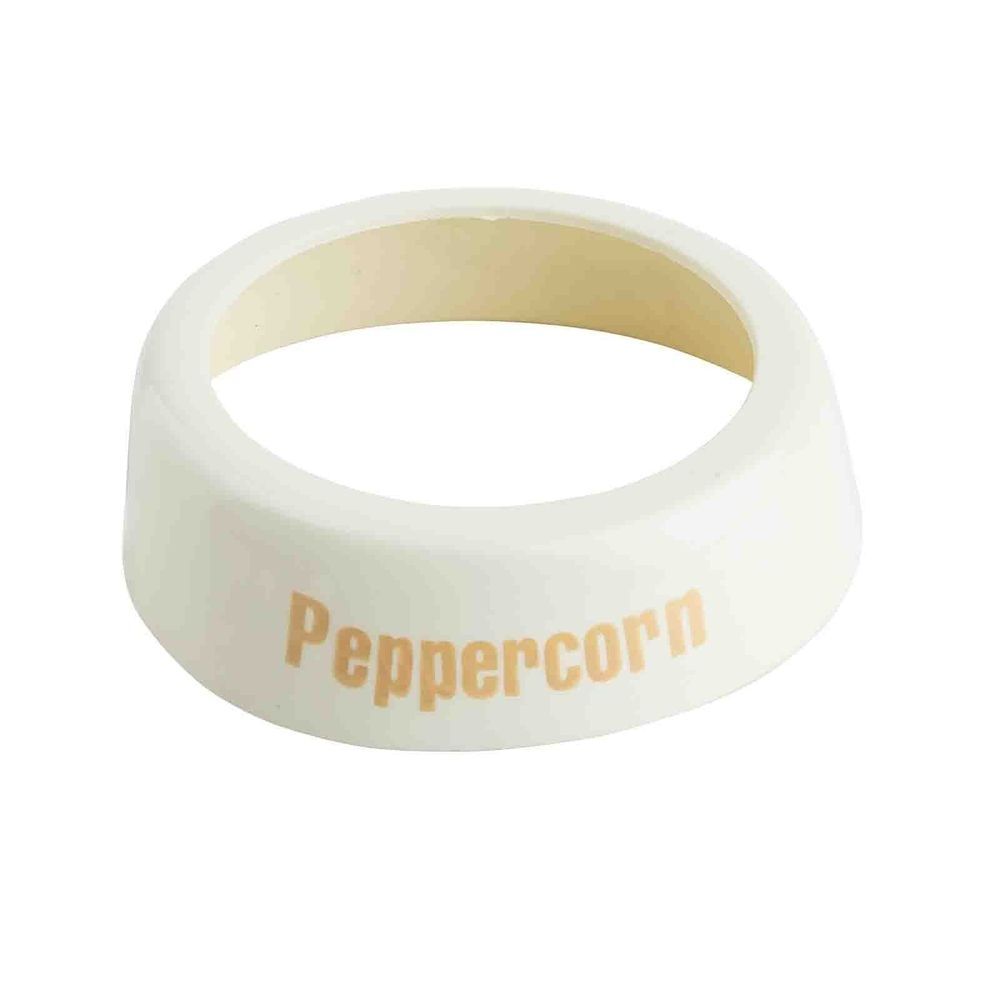 Tablecraft Plastic Beige Print Peppercorn White Collar for Salad Dressing Dispenser