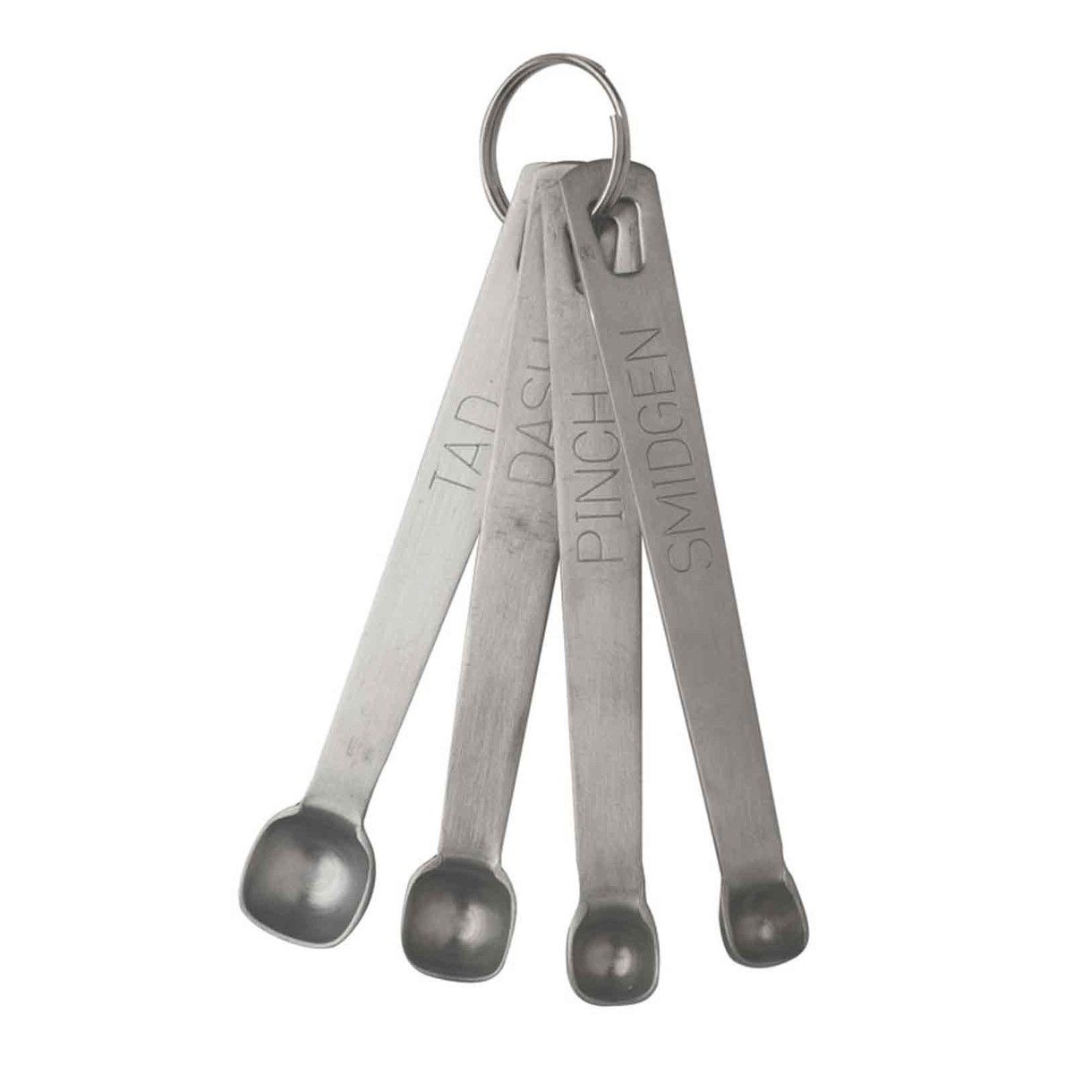 Tablecraft Stainless Steel 4 Piece Spice Spoon Set -- 24 per case.
