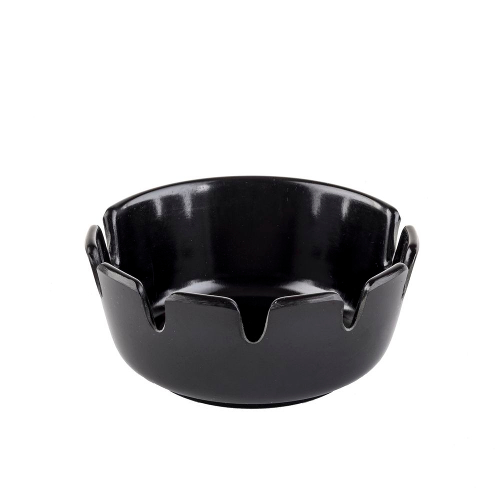 Tablecraft Bakelite Black Round Deepwell Ashtray, 4.125 x 4.125 x 1.75 inch -- 6 per case