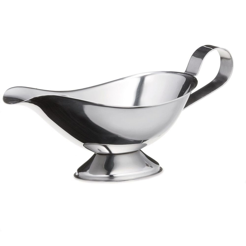 Tablecraft Stainless Steel Mirror Finish Gravy Boat, 5 Ounce Capacity