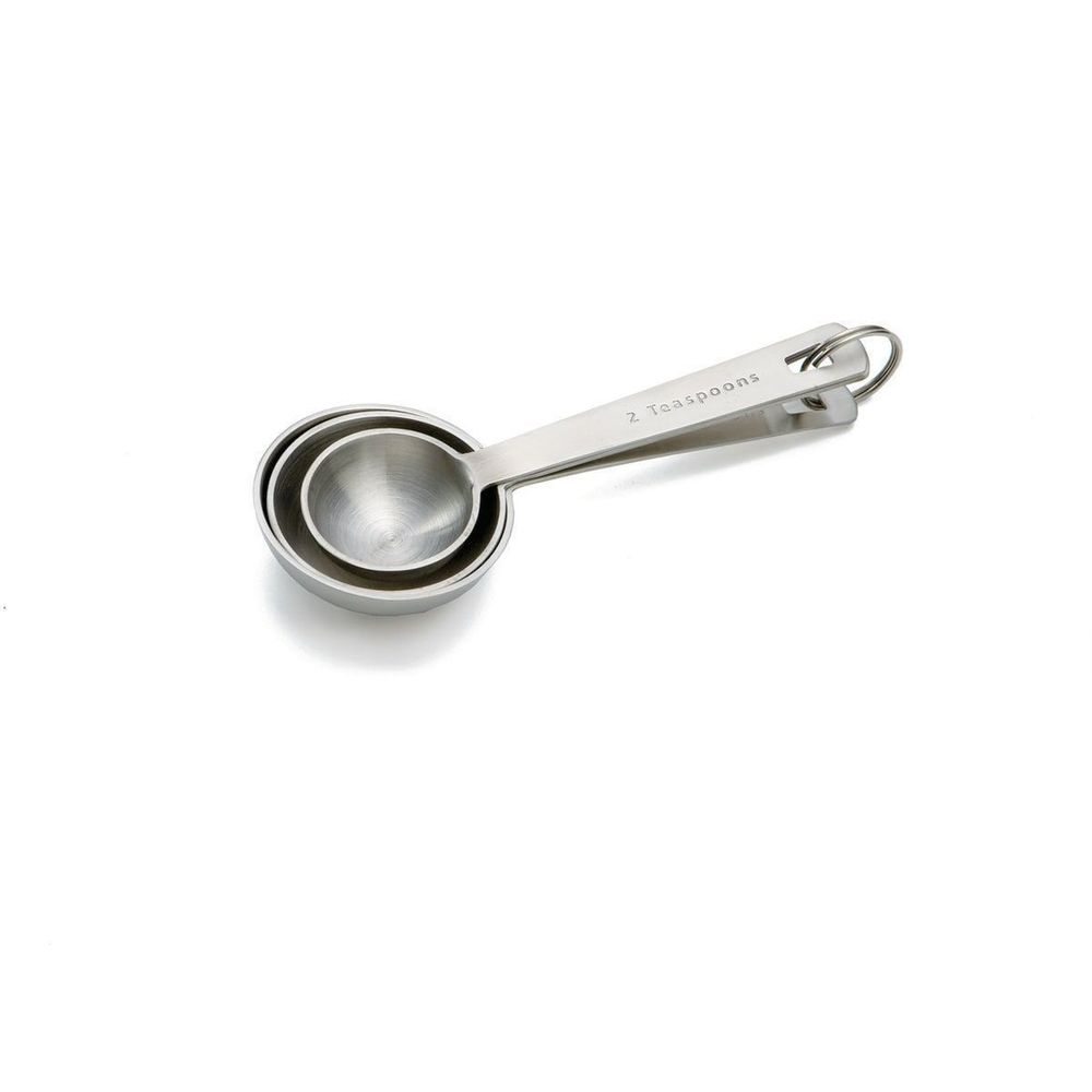 Tablecraft Heavyweight Stainless Steel Extra Large 3 Piece Measuring Spoon Set