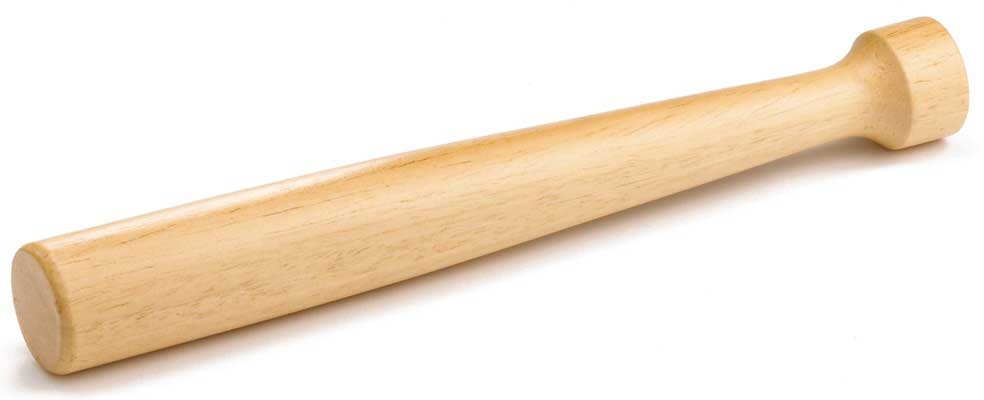 Tablecraft Wood Muddler, 1.125 x 1.125 x 8 inch -- 24 per case