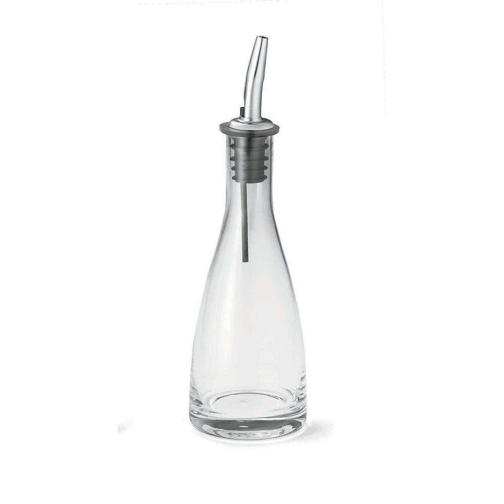 Tablecraft Oil and Vinegar Bottle with Pourer, 9 Ounce Capacity -- 12 per case