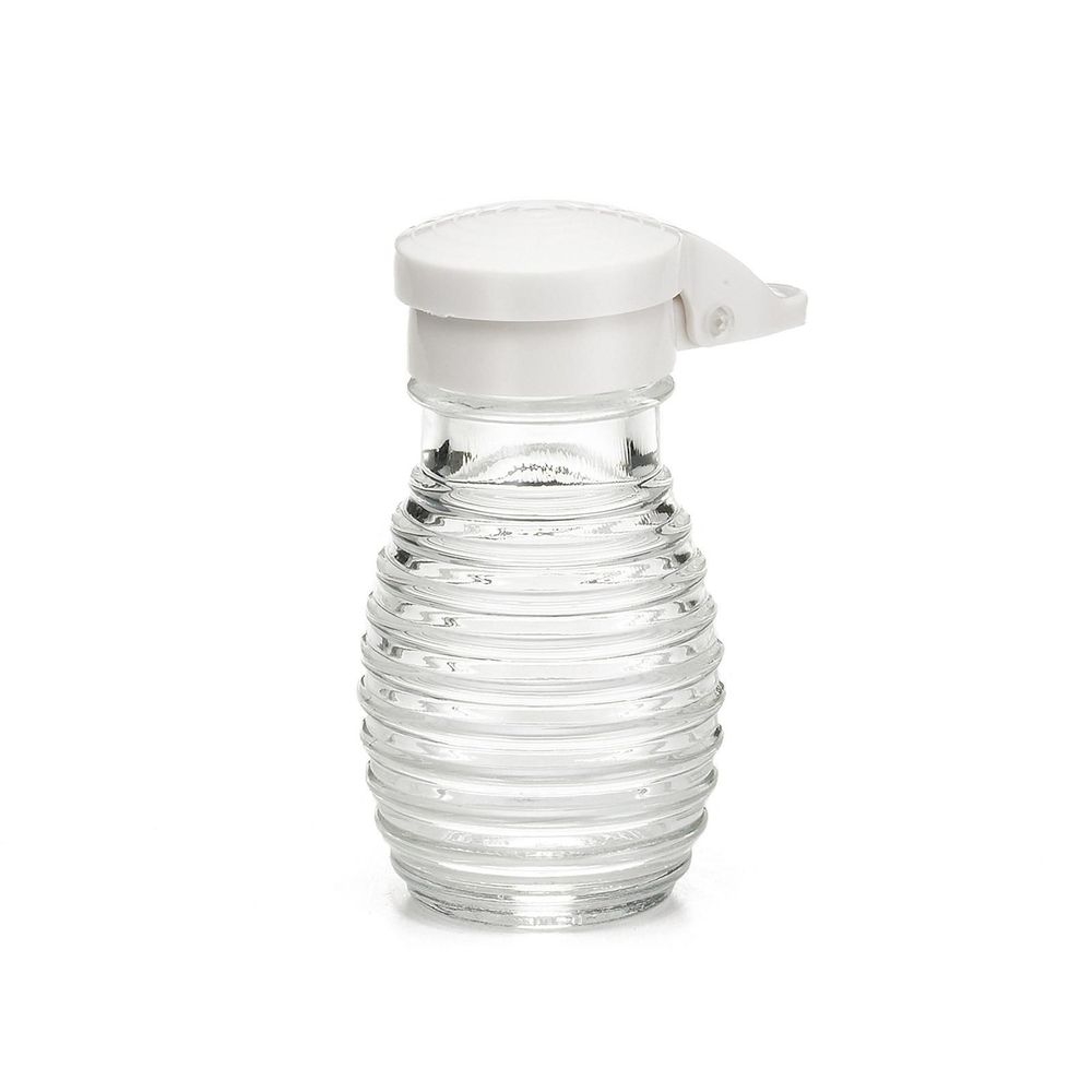 Tablecraft Beehive Collection Glass Salt Shaker with Moisture Proof Top, 2 Ounce Capacity -- 24 per case