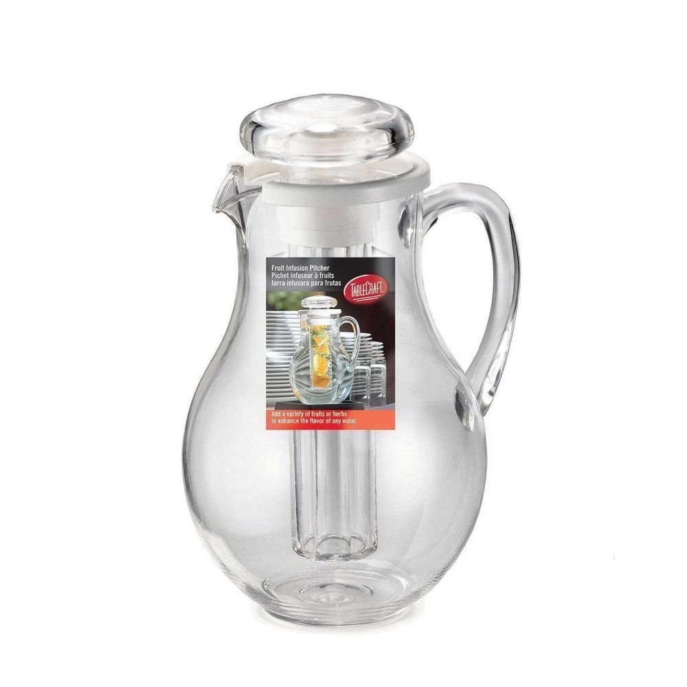 Tablecraft Polycarbonate Center Ice Core Pitcher, 1/2 Gallon Capacity