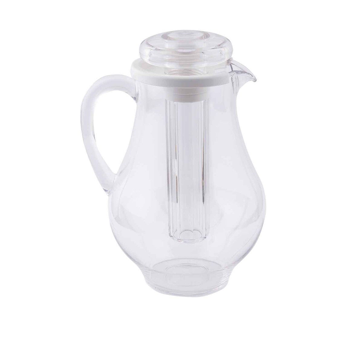 Tablecraft Polycarbonate Center Ice Core Pitcher, 3/4 Gallon Capacity