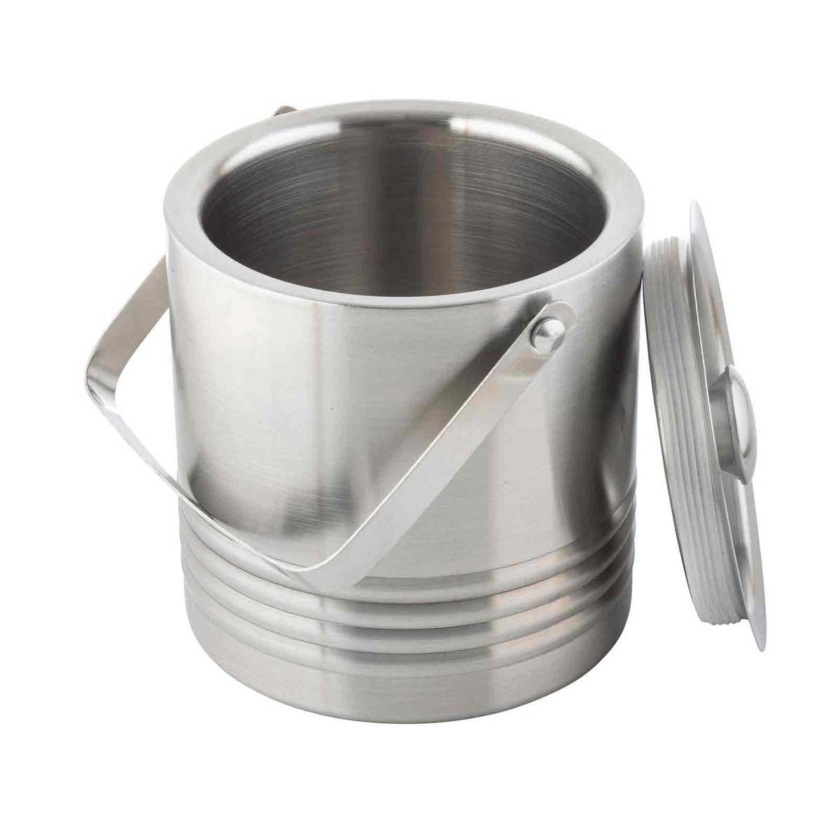 Tablecraft Stainless Steel Double Walled Ice Bucket, 58 Ounce Capacity