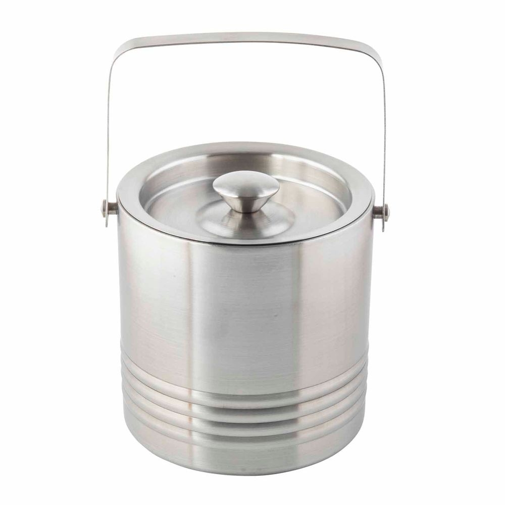 Tablecraft Stainless Steel Double Walled Ice Bucket, 58 Ounce Capacity
