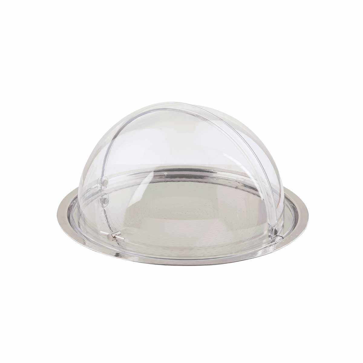 Tablecraft Polycarbonate Round Retractable Cover for Cold Server, 19 x 19 x 10 inch
