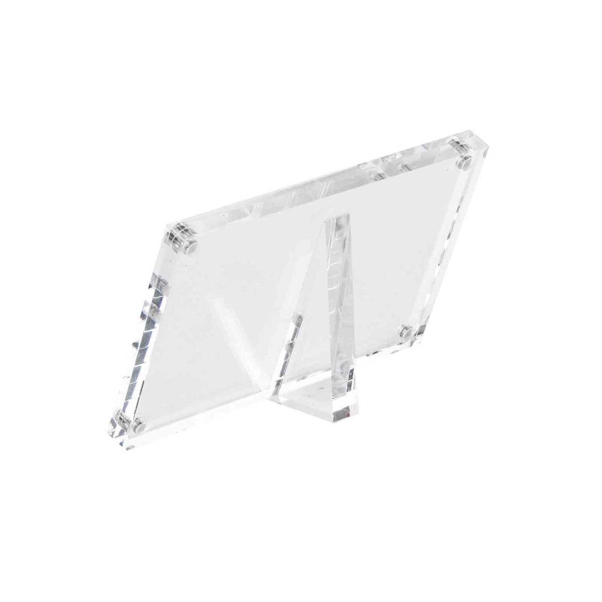 Tablecraft Rectangular Magnetic Card Sign Holder, 4 x 1.25 x 2.5 inch
