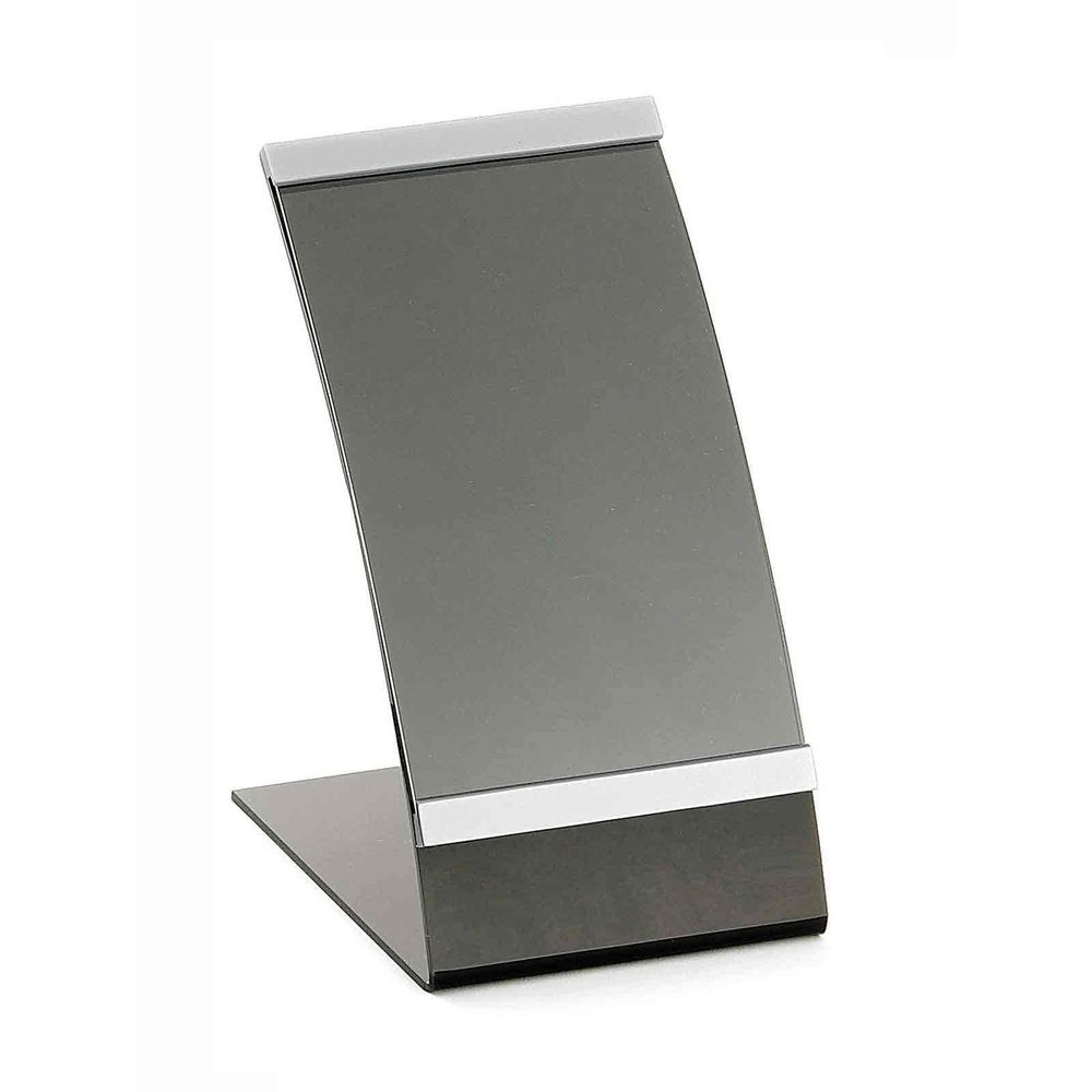 Tablecraft Acrylic Curved Menu Holder Fits 4 x 6 inch Sheet, 4.0625 x 4.625 x 7 inch