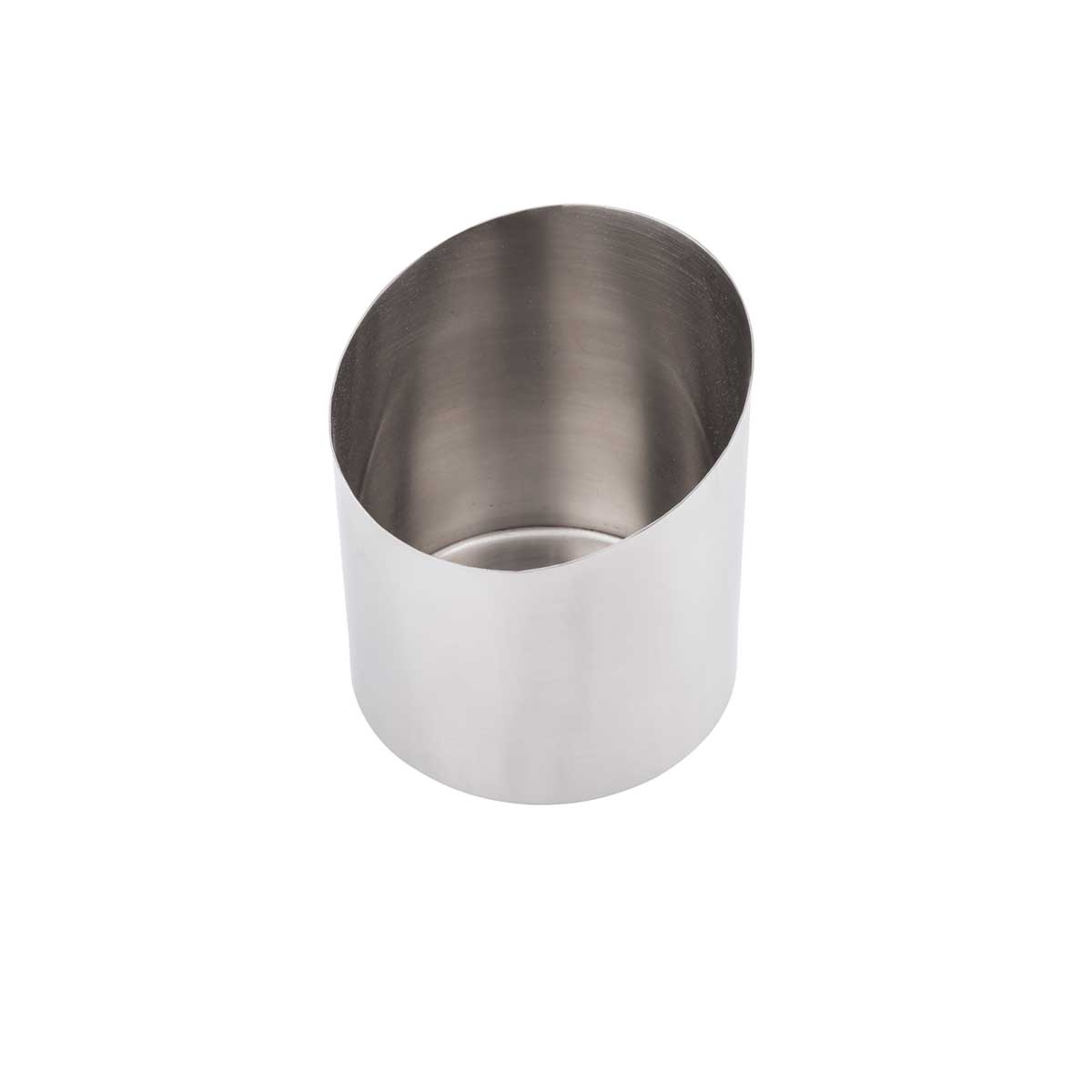 Tablecraft Brushed Finish Stainless Steel Round Appetizer Cup, 17.5 Ounce