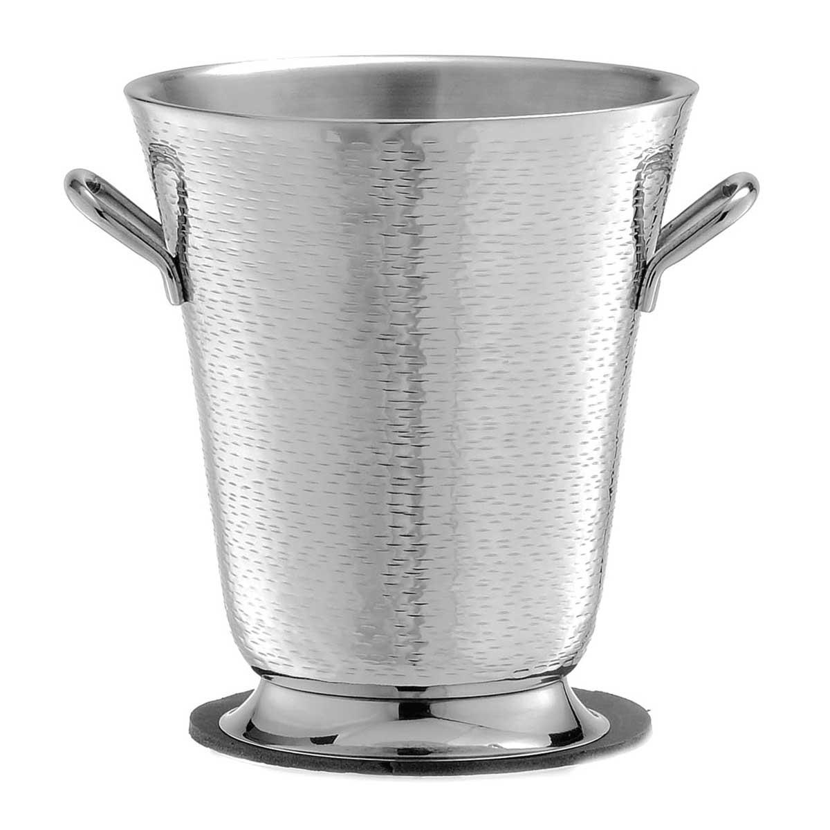 Tablecraft Remington Collection Stainless Steel Rice Pattern Double Wall Wine Bucket, 10.625 x 8.625 x 9.75 inch
