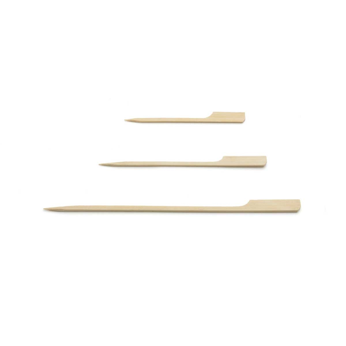 Tablecraft 3.5 inch Bamboo Paddle Pick, 100 count -- 12 per case