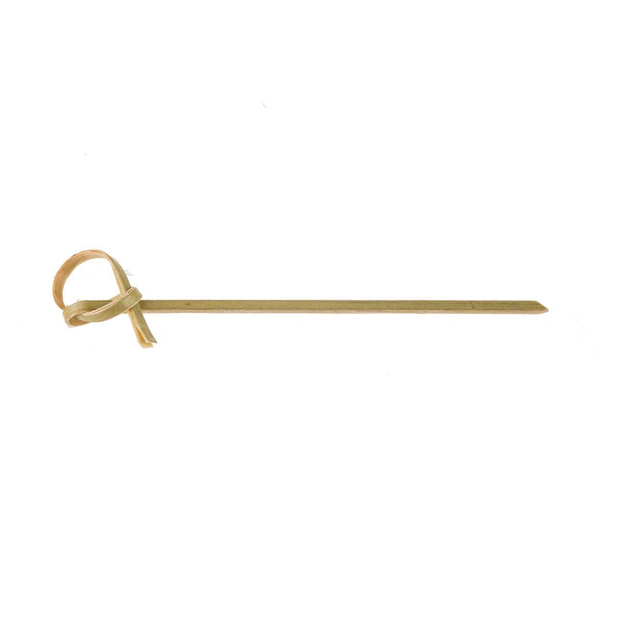Tablecraft Bamboo Knot Pick, 3.5 inch - 100 count per pack -- 12 packs per case