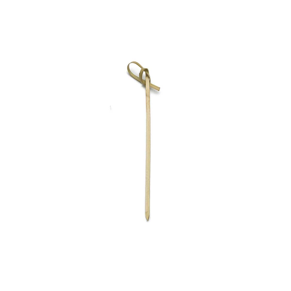 Tablecraft Bamboo Knot Pick, 4.5 inch - 100 count per pack -- 12 packs per case