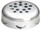 Tablecraft Chrome Plated Perforated Plastic Top for 6 to 8 Ounce Shakers -- 12 per case
