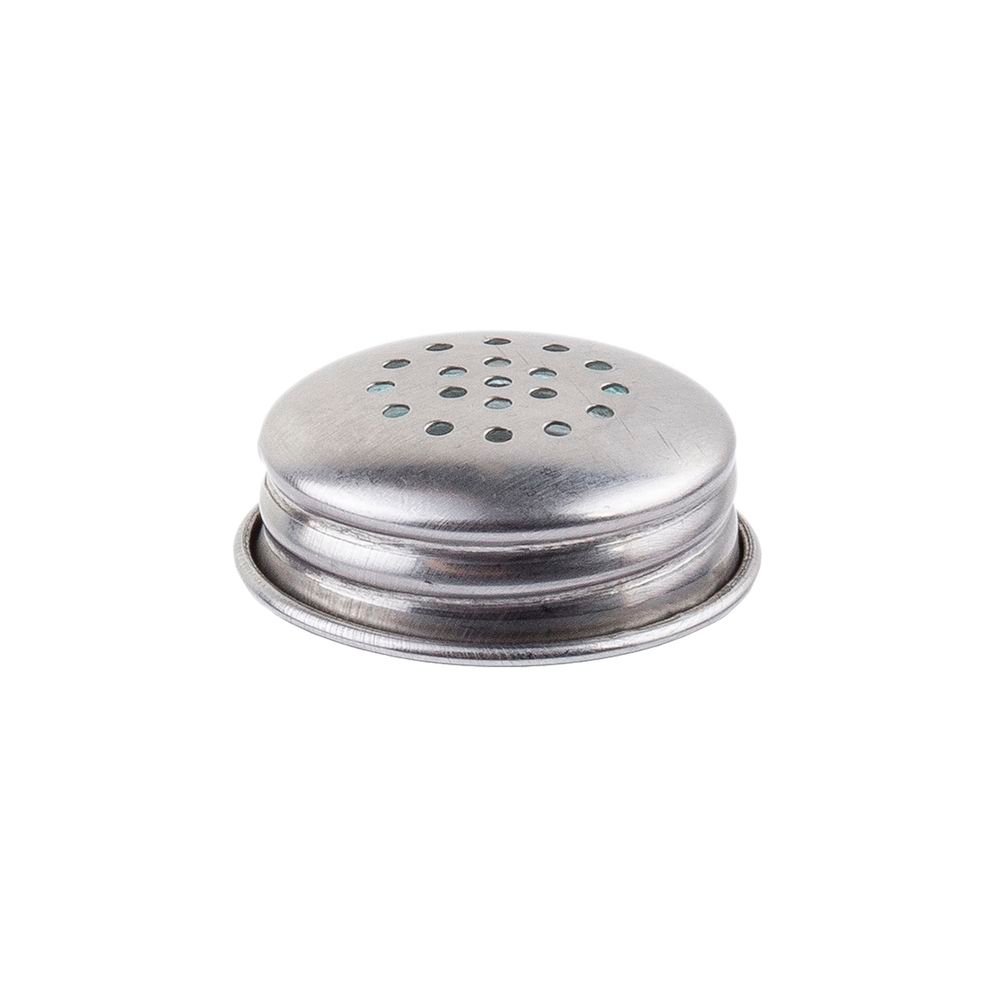Tablecraft 18-0 Stainless Steel Tops for 6618J Glass Shaker Jar, 1.52 x 152 x .625 inch -- 24 per case