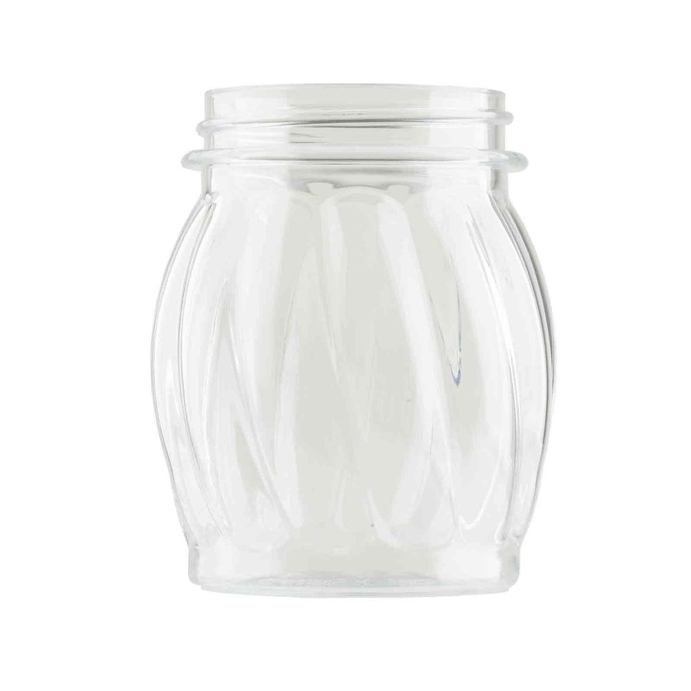 Tablecraft Copolyester Tritan Swirl Shaker Jar Only, 6 Ounce Capacity -- 12 per case