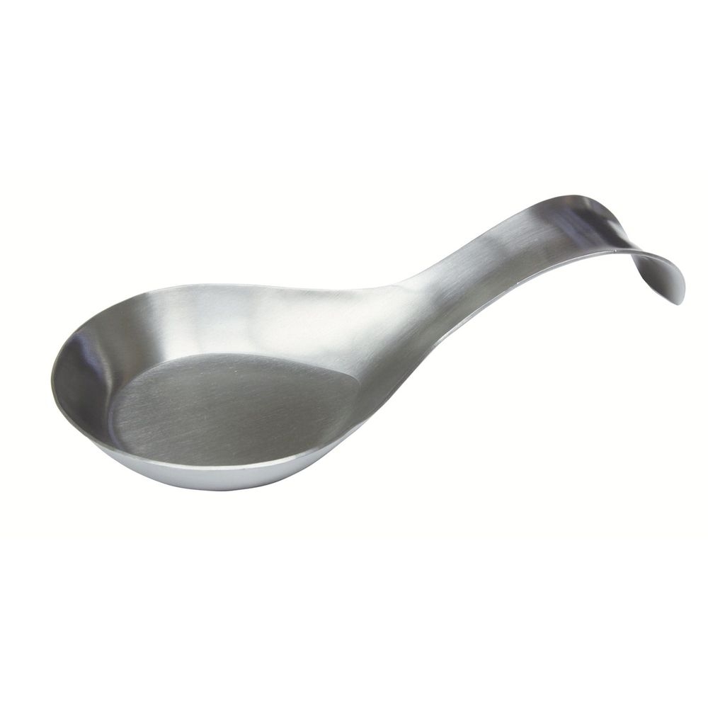 Tablecraft Stainless Steel Single Spoon Rest, 8 x 3.875 x 1.625 inch -- 12 per case